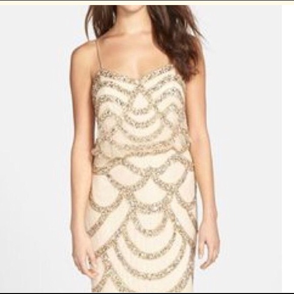 Aidan Mattox Pink Embellished Blouson Party - Picture 8 of 8